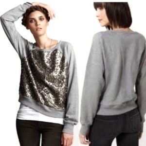 Vince ~ Bergdorf Goodman ~ sequin sweatshirt size S